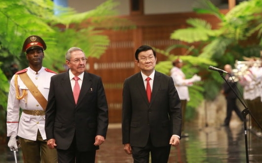 Президент СРВ Чыонг Тан Шанг находится на Кубе с официальным визитом